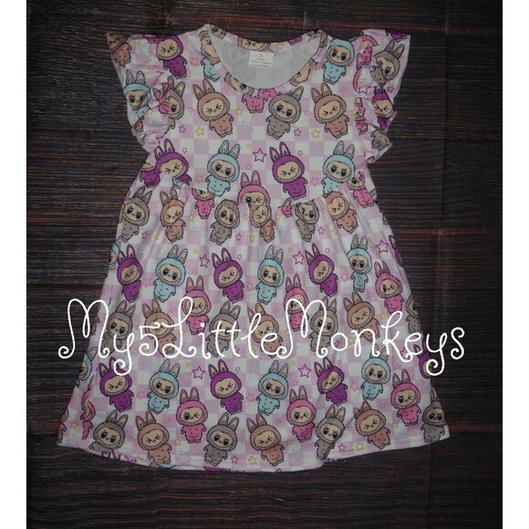 Boutique Labubu Girls Sleeveless Dress - Picture 1 of 3